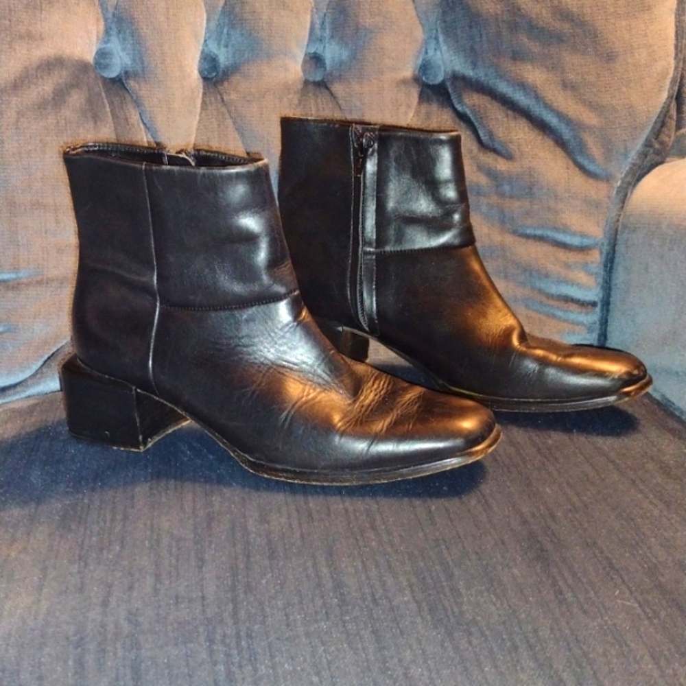 Black ankle boots